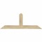 Ekena Millwork Portland Rough Sawn Timber Gable Bracket, Douglas Fir, 48"W x 18"H x 2"D x 4"F, 9/12 Pitch GBW048X18X0204POR00RDF - alternate 1